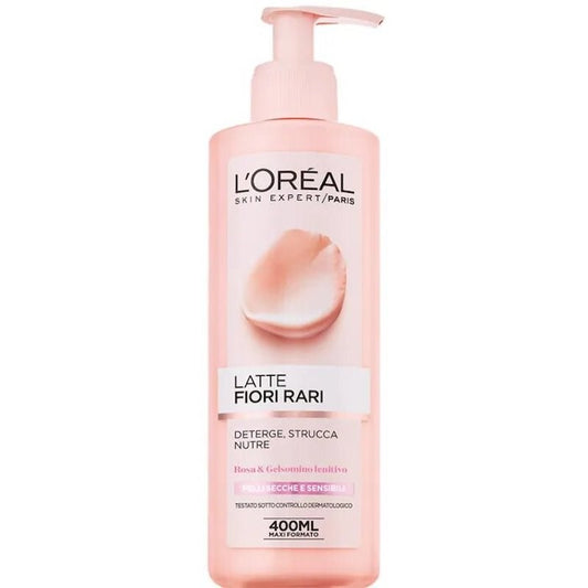 L'Oreal Cleansing Milk Rare Flowers Dry And Sensitive Skin Ml. 400