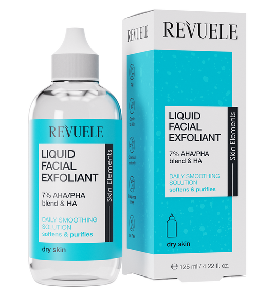 Revuele Liquid Facial Exfoliant 7% AHA/PHA BLEND + HA,125ml