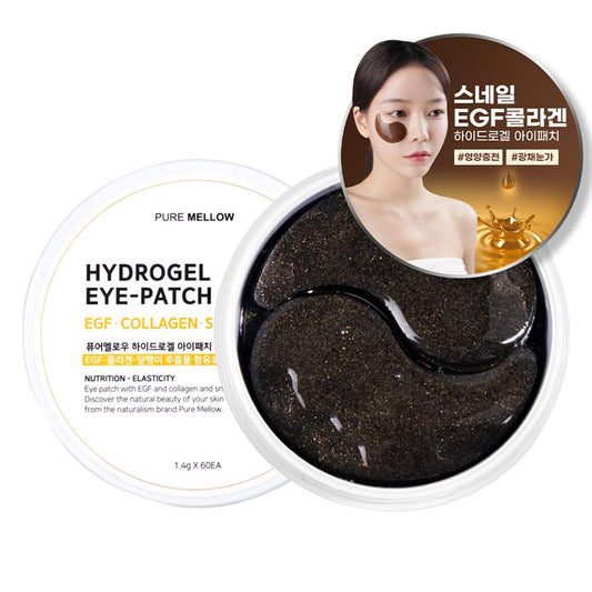 PURE MELLOW EGF Collagen Snail Hydrogel Eye Patch 1.4g x 60ea Nutrition K- Beauty