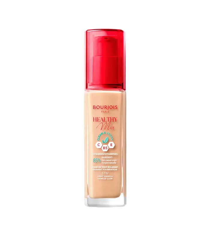 Bourjois - Foundation Healthy Mix Clean Foundation - 51W: Light vanilla