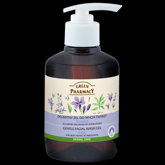 Green Pharmacy Gentle facial wash gel for skin prone to irritation Sage 270ml