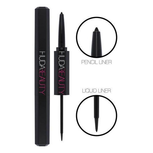 Huda Beauty Life Liner Duo Eyeliner Pencil & Liquid in Extreme Black