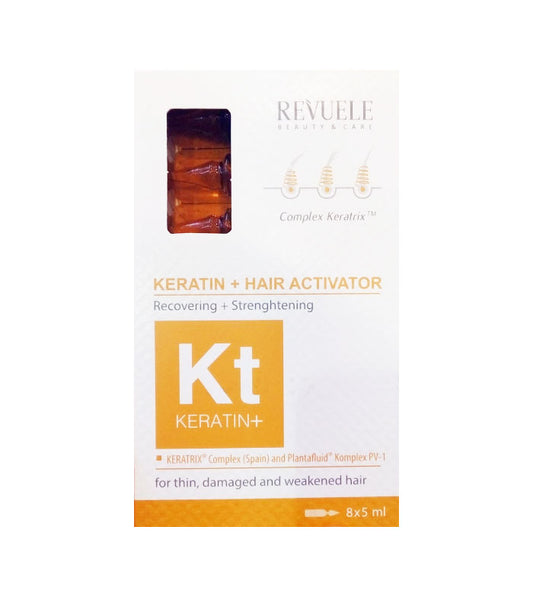 Revuele Ampoules Keratin Hair Restoration Activator 8X5ML Shaima Beauty Revuele.