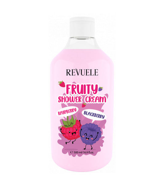 Revuele Fruity Shower Cream (Ras & Black) 500Ml
