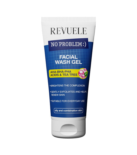 Revuele - *No Problem* - Facial cleansing gel with tea tree and AHA/BHA/PHA - Oily and combination